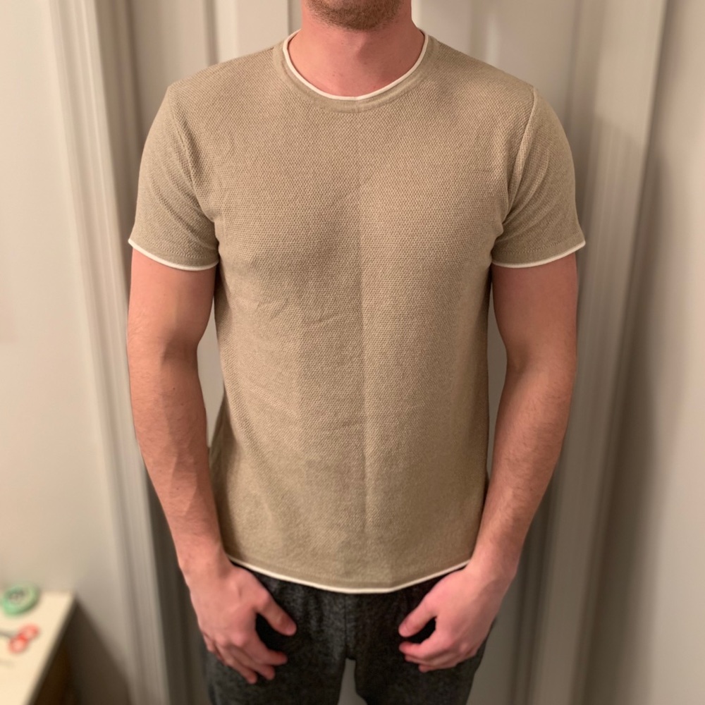 Pull&Bear Cream Woven Shirt